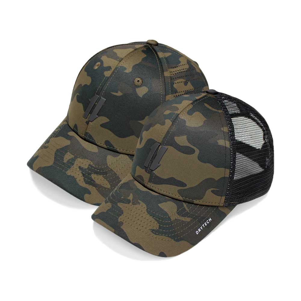 Military Camo Performance Hats 2-Pack