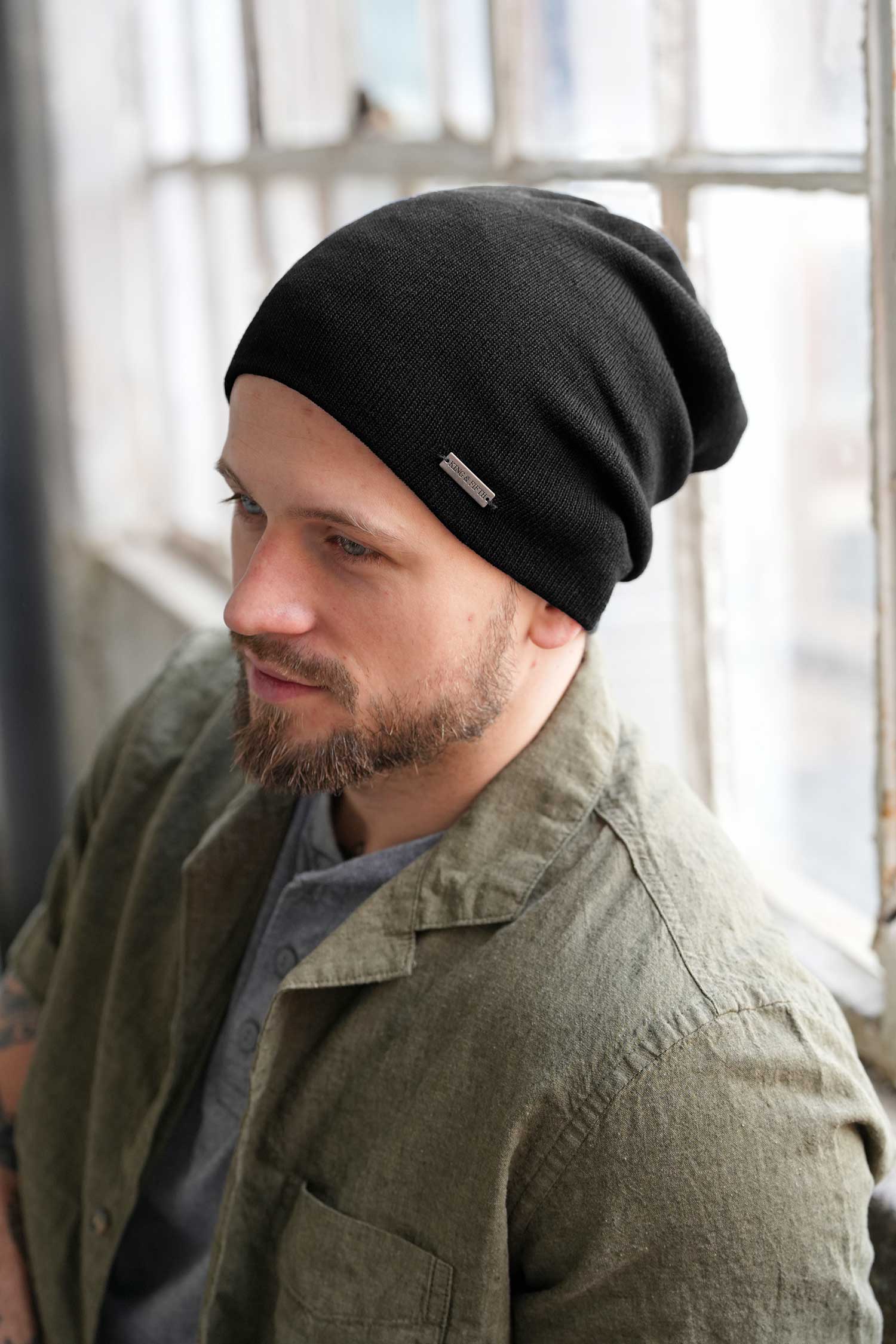 Mens summer slouchy store beanie